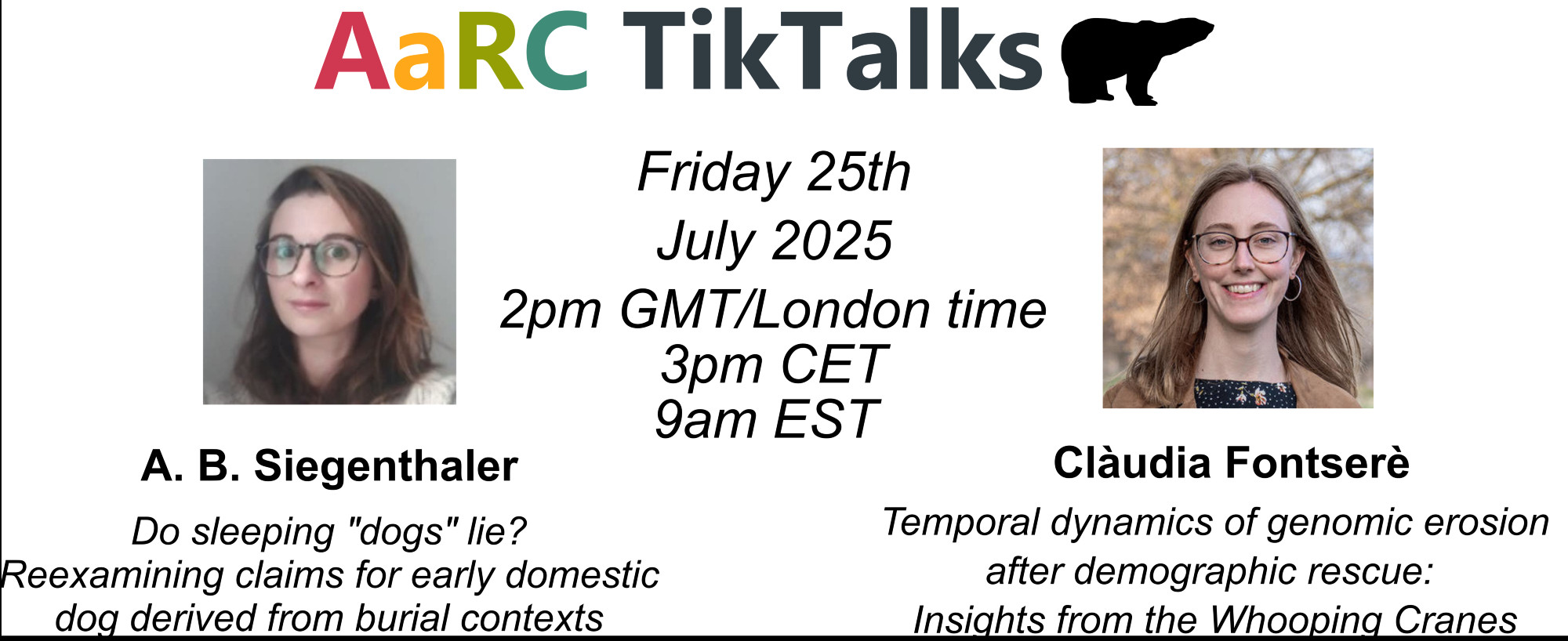 AaRCTikTalks poster for July 2025 AaRCTikTalks poster for July 2025