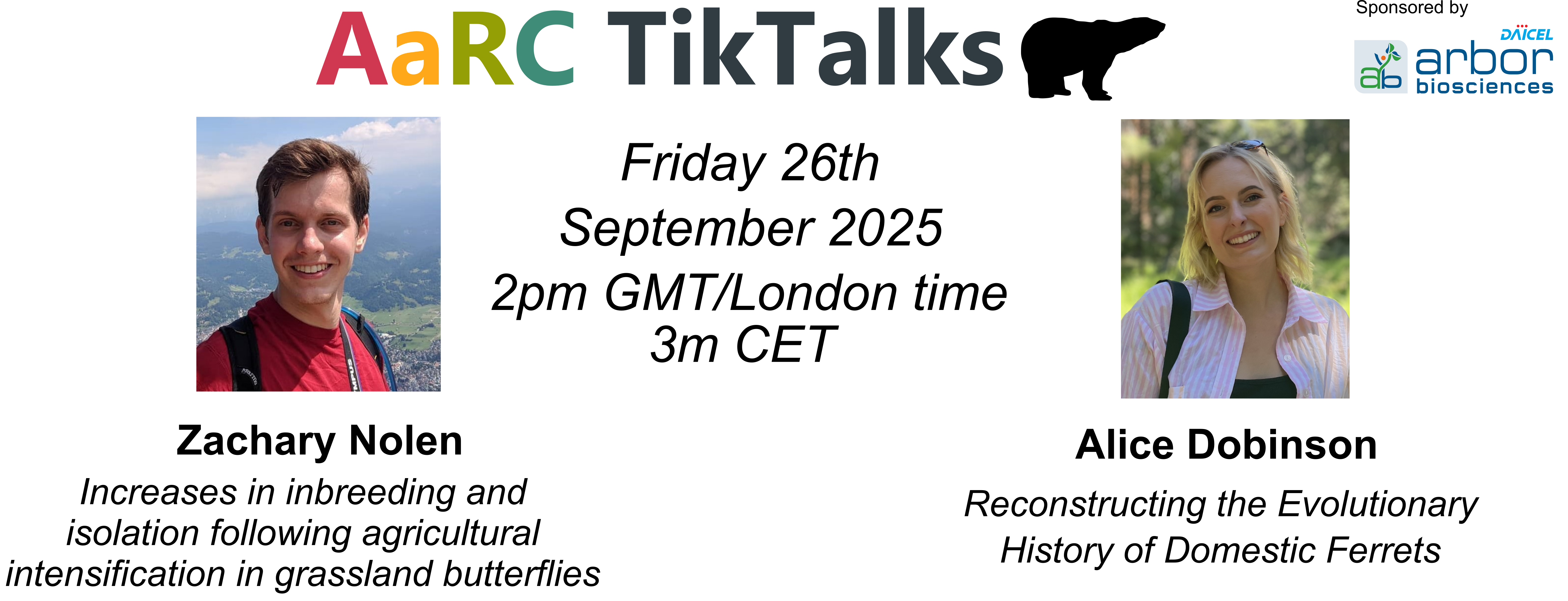 AaRCTikTalks poster for September 2025 AaRCTikTalks poster for September 2025